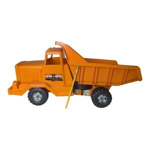1960s Marx-A-Haul Battery Marx Power Dump Truck BIG #5204 Orange Plastic AS IS